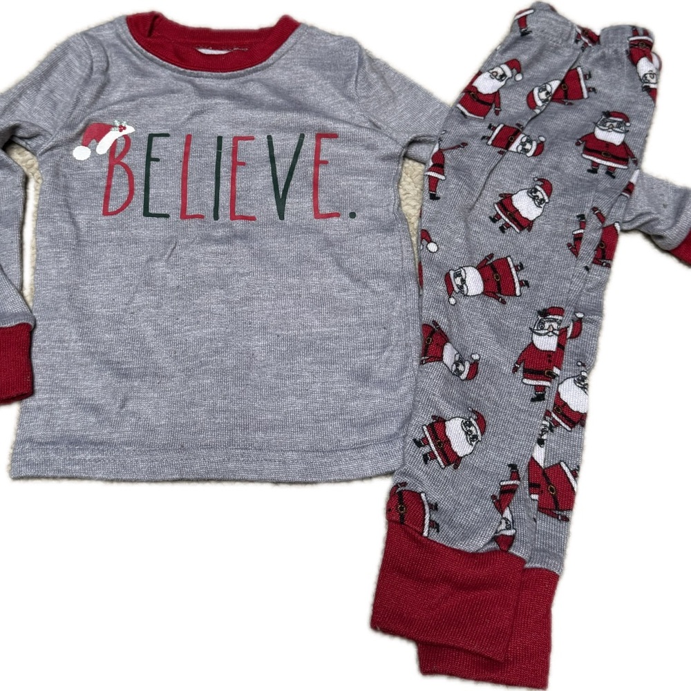Rae Dunn Christmas 2T Pajama Set
